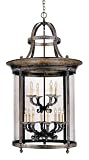 Luminous Lanterns Collection Hanging Lantern in French Bronze Finish - 12 Bulbs