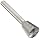 PFERD Inverted Taper Carbide Bur, Uncoated (Bright) Finish, Single Cut, End Cut End