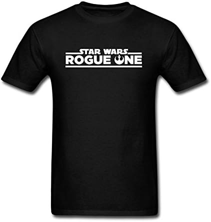 Men Star Wars Rogue One Logo Tees Black XL