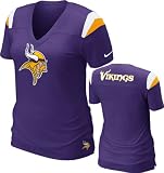 Minnesota Vikings Women's Purple Nike Fashion V-Neck T-Shirt