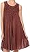Sakkas Vilaya Short Sleeveless Embroidered Sequin Tank Top Caftan Dress/Cover Up