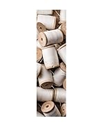 Huella deco Alfombra de Vinilo (Blanco/Beige)