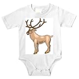 Onesie with animal, elk