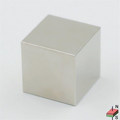 1-count neodymium N45 magnets 1 inch cube ( True N45)