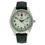 Swiss Army Women's Garrison Collection Black Leather White Dial Watch 241013