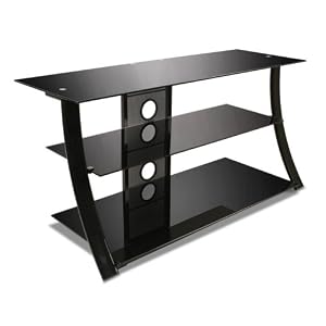 Bell'O PVS4208HG Sleek High Gloss Flat Panel Audio Video System (Black) by