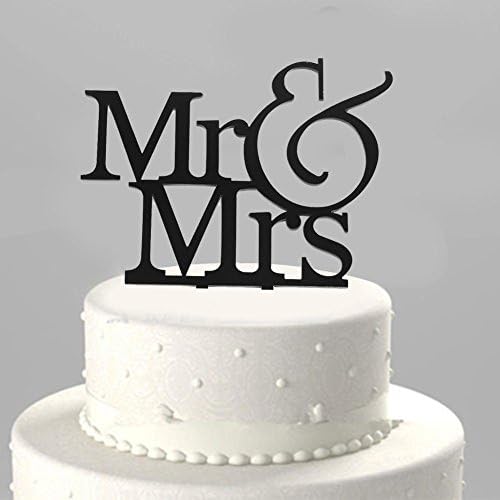 Hot Mr &amp; Mrs Wedding Cake Topper Acrylic Cake Decoration Anniversary Party