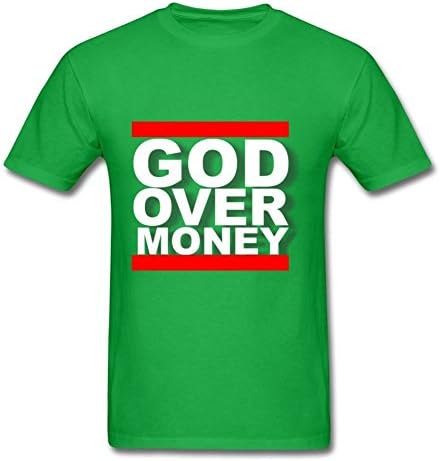 Men God Over Money Green Personalized Hot Cool T-shirt Shirts Xxx-large