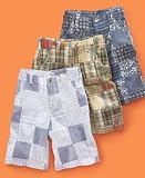 Greendog Little Boy Patchwork Plaid Shorts