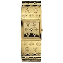 Guess - W80002L1 - Montre Femme - Quartz Analogique - Manchette - Bracelet Rigide en Acier Jaune