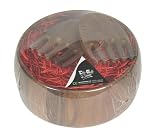 T&G Acacia Wood Salad Bowl and Salad Hands Set, d250 x 100mm
