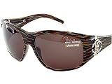 Roberto Cavalli - ROBERTO CAVALLI APSIRTO 312S Sunglasses Sun Glasses BROWN Lens STRAINEDBROWN Frame
