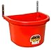 Little Giant Fence Feeder with Mounting Brackets, 20-Quart, Red