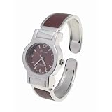 Geneva Platinum Ladies Color Dial Watch with Brown Dial and Band by Geneva