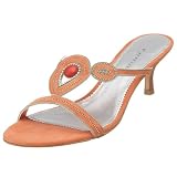 A. Marinelli Women's Caryn Low Heel Sandal,Coral Suede,11 M