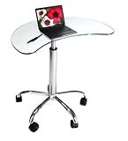 Laptop Stand with Casters (Clear) (31.5H x 25.5W x 15.5D)