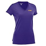 NCAA Women's Louisiana State Fightin Tigers Dream V-Neck Tee (Dark Purple, Medium)