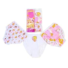 Disney Princess Girls 3 Pack Of Underwear Panties