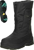 VISTA Damen Winterstiefel Snowboots EISKRALLE schwarz, Größe:39;Farbe:Schwarz