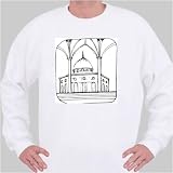 Sweatshirt with black and white , mosque, Palistine, Jerusalem, Israel, Dome of the Rock , worship, Islam, Middle East , Muslim