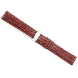 Watchband Genuine Lizard Honey Brown 18mm