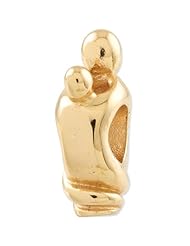 Reflection Beads Silver Gold Plated Family of Two Family Bead