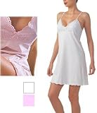 Classic Soft Cotton Lace Sleep Chemise Short Gown