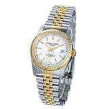 Charles Hubert Paris - Ladies Premium Two-tone 14kt Gold-plated Traditional Watch w Date and... by Charles-Hubert, Paris