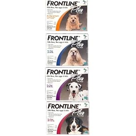 Merial Frontline Plus 3 Packs Red Flea & Tick Preventative- Dog 89 Lbs. & Up