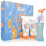 I Love Love Cheap and Chic by Moschino for Women 3 Piece Set Includes: 3.4 oz Eau de Toilette Spray + 3.4 oz Perfumed Body Lotion + 3.4 oz Perfumed Bath & Shower Gel