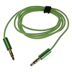 Kitsound Car Stereo AUX-Kabel f�r Apple iPod/iPad/iPhone gr�n