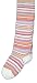 MP Danish Stripe Tights, white and pink