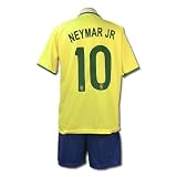 サッカーユニフォーム 【2014モデル】 ◆ブラジル代表 ホーム ネイマール 背番号10 ◆レプリカサッカーユニフォーム ◆子供用 L