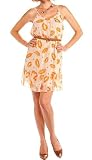 Juniors Spaghetti Strap Belted Chiffon Summer Casual Dress