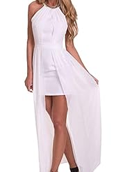 Polyester/Spandex Sleeveless Ankle Length Spring Summer Winter Evening Dress 