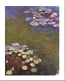 Waterlilies, Harmony-Blue by Claude Monet Fine Art Print / Poster 16.00 x 20.00 in.