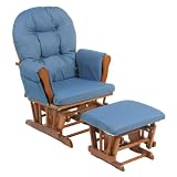 Review Storkcraft MFG Inc.  / Storkcraft Hoop Glider and Ottoman- Cognac/ Denim
