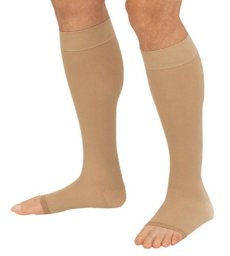 Truform 20-30 Below Knee Closed-Toe, Black, 2XL