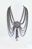 Kitsch n Kouture Victorian Extravaganza Multi Chain Medallion