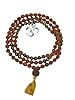 Meditation Om Japa Mala Tiger Eye Rudraksha Prayer Beads Mala 108+1 New Beginning