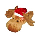 Image of Weihnachtsmütze "Elch" - Elchmütze - lustiger Elch-Kopf zum Aufsetzen