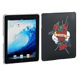 Cuffu - Black Gothic Rose - Premium Rubberized Protective Case Cover for APPLE iPAD