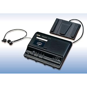 Sanyo TRC-6040 - Microcassette transcriber - black by Sanyo