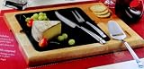 Hampton Signature 4 Piece Granite and Wood Cheese Set by Hampton Forge