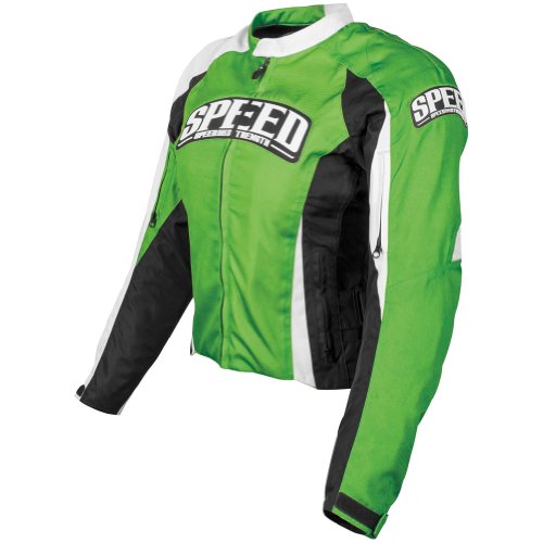 Speed and Strength Top Dead Center Women's Textile On Road Motorcycle Jacket - Green / Large On Sale