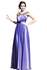 Satin One Shoulder Beaded Cocktail Homecoming Dress/Pageant Dress/Prom Dress/Party Dress/Wedding Dress 