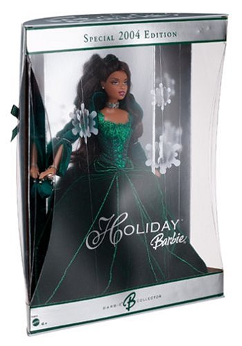 410NSZ4YZML Holiday 2004 Barbie Ethnic   Green Velvet Dress