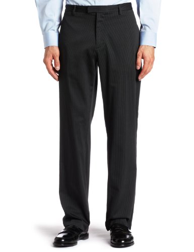 Kenneth Cole New York Men's Tab Front Pant, Black Combo, 34/34