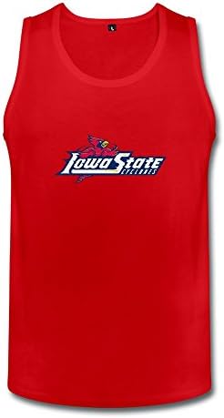 ZHGO Men's Iowa State Cyclones Logo Tank Top XL Red