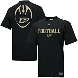 Nike Purdue Boilermakers Black Team Issue T-shirt